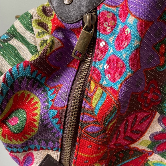 Desigual Purse Embroidered Floral Bag - Picture 7 of 9